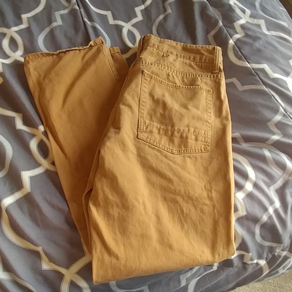 Men's dark khaki pants